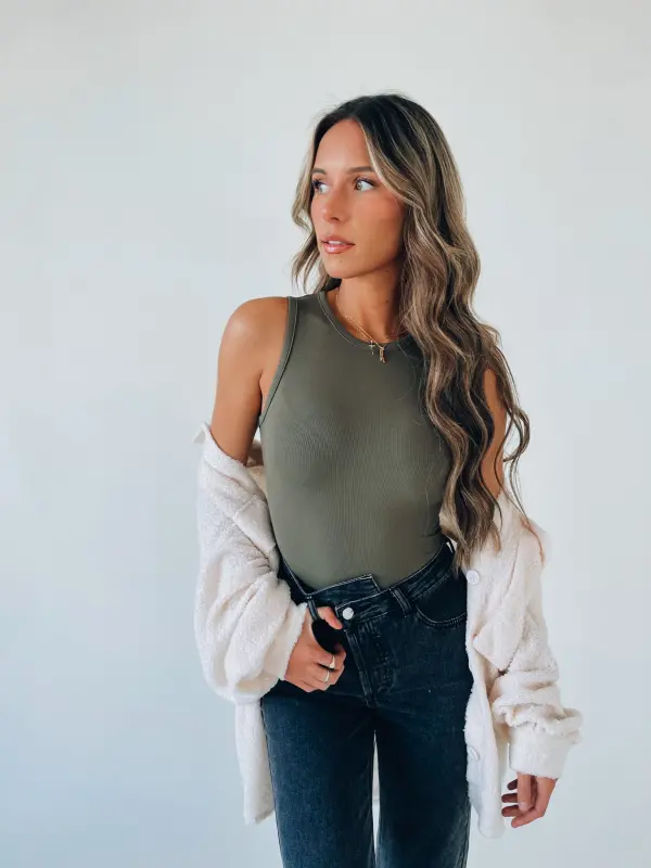 Mariah Olive Bodysuit